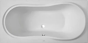 Duravit Palma Bathtub 190 × 90 cm, Front Panel, Center Drain + 90 cm Small Side Panel, White