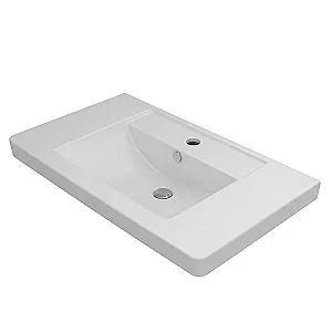 Sanipure Icarus Vanity Unit Basin, White, 75 cm