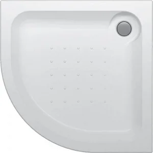 Simplicity Corner Shower Tray 80 × 80 cm without Panel, White