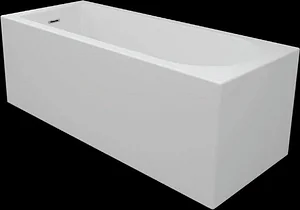 Trevi Bathtub 150 × 70 cm with Front Panel + Side Panel, White