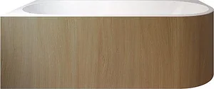 بانيو  170  ×  75 بالجانب يمين قطعة واحدة كلارو ابيض