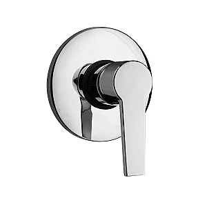 Duravit Verona VE4210007E10 1-Outlet Concealed Bath Mixer, Glossy Chrome, Trim and Handle with Concealed Body