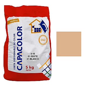 CAPACOLOR 0-15 E5K Grout for Ceramic and Porcelain, Beige 08, Imported from Spain