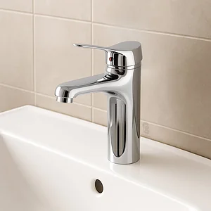 Global Standard Fiora GS L 1058 ND CP Medium Basin Mixer, Chrome, 22 cm Height