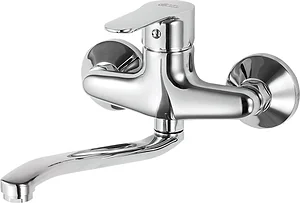 Global Standard Mira Plus GSL 1014 CP Wall-Mounted Kitchen Mixer, Chrome, Lower Spout