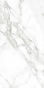 Gemma Galaxy White Glossy Glazed Porcelain, 60 × 120 cm, Second Choice