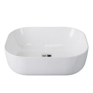 Sanipure Vega Above-Counter Basin, White, 46 cm