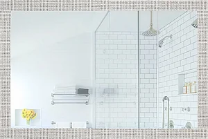 Dovo Aldo Mirror, Linen Grey 01-6013