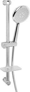 Global Standard Mira GSS 3451 - 2 CP Shower Column, Chrome, 3-System Head, 150 cm Stainless Hose, Soap Dish and Fixing Set