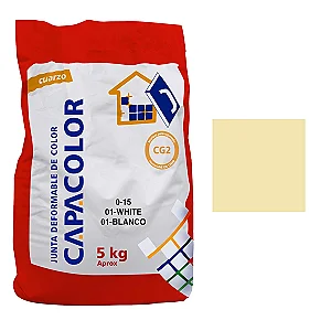 CAPACOLOR 0-15 E5K Grout for Ceramic and Porcelain, Ivory 04 Marfil, Imported from Spain