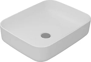 Sanipure Avona (Hermes) Countertop Basin 51 cm Rectangular with Fixing Set, Pergamon
