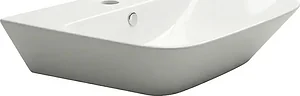 Magnus Basin 65 cm with Overflow and Mixer Hole, White