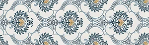 Art Plus Warm Blue Dark Flower Wall Ceramic, First Choice, Matte, 30 × 100 cm, A PWFBD