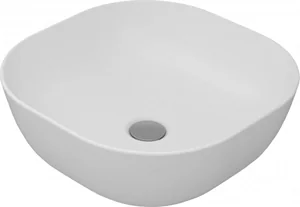 Sanipure Apollo Square Countertop Basin 42 cm, White