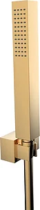 Gawad Kayla GX 00141 PVG Shower Head Set, Gold Square Head with 150 cm Thermal Hose and Holder