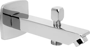Moravia S 25 Square Lower Concealed Outlet with Diverter, 11 cm with Plate, Chrome