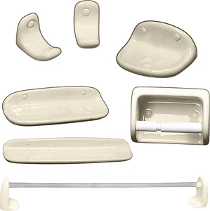 Ideal Standard Studio Ceramic Accessories Set, 6 Pieces, Pergamon