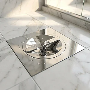 غطاء بيبه نحاس جواد فينيسيا GX-0084 كروم لامع 15 × 15 سم
