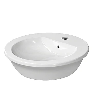 Duravit New Darling Countertop Basin 47 cm with Fixing Set, White
