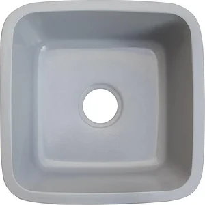 حوض مطبخ جرانيت هاي ستون HI 301 G جراي 45 × 45 سم عمق 19 سم بمجموعة الصرف 3 بوصة