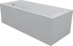 Sanipure Neto Bathtub 0010010 with One-Piece Side Panel, 170 × 75 cm