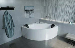 Sanipure Superior Bathtub 0010098, 150 × 150 cm