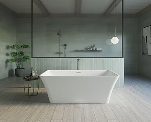 Sanipure Maldives One-Piece Bathtub with Side Panel 0010066, 80 × 170 cm