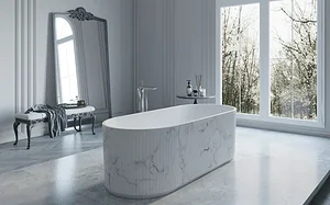 Sanipure Romano One-Piece Bathtub 0010007, 180 × 80 cm