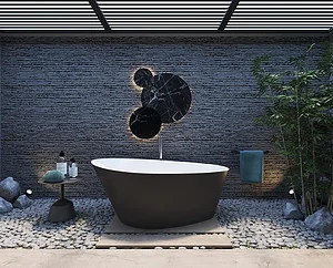 Sanipure Soho One-Piece Bathtub with Side Panel 0010099, 90 × 170 cm