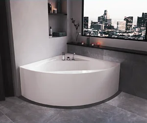 Sanipure Como Jacuzzi Bathtub 00100320021 with Side Panel One Piece, 1 System, 135 × 135 cm