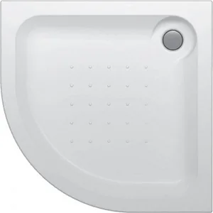 Sanipure Simplici 0010054 Corner Shower Tray with Panel, 90 × 90 cm