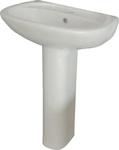 Duravit DuraPlus Basin 55 cm with Full Pedestal, Pergamon