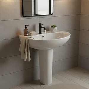 Duravit Architec Basin with Full Pedestal, 60 cm — Pergamon