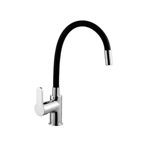 Purity Lento Turkish Flexible Kitchen Mixer PU15494321, Chrome × Black