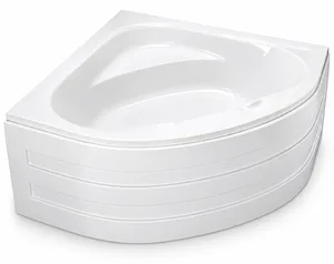Duravit Tampa Jacuzzi 150 × 150 cm, 1 Motor 8 Water Jets, with Waste, Sides, and Frame, Chrome