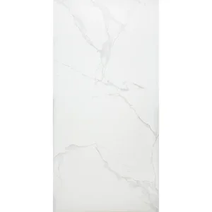 سيراميك ارضيات وحوائط قطع ليزر اليجانت 12003 وايت فرز ثاني 60.5 × 122 سم لامع
