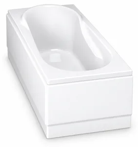 Duravit Niloplus 800560 Bathtub 150 × 70 × 36.5 cm, Front Panel + 2 Side Panels, White