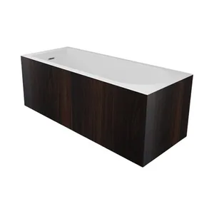 Sanipure Trevi 0010001 One-Piece Bathtub with Side Panel 170 × 70 cm — Walnut Mottled (00100013101)
