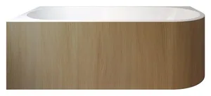 بانيو كلارو 0010068 بالجانب قطعة واحدة إتجاه شمال مقاس 75 × 170 سم من ساني بيور - اللون إلم (00100683501)