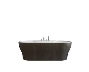 بانيو جريس 0010019 بالجانب قطعة واحدة مقاس 90 × 190 سم من ساني بيور - اللون كناري اوك (00100193601)