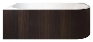 بانيو جاكوزي كلارو 00100230021 بالجانب قطعة واحدة 1 نظام إتجاه يمين 170 × 75 سم من ساني بيور - اللون والنت موتل (00100233121)