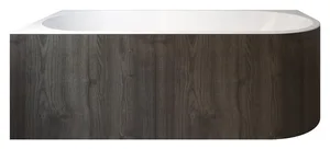 بانيو جاكوزي كلارو 00100230021 بالجانب قطعة واحدة 1 نظام إتجاه يمين 170 × 75 سم من ساني بيور - اللون كناري اوك (00100233621)