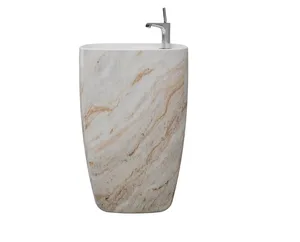 Sanipure Gardner Floor Basin 0016000 with Overflow 90 × 57 × 44 cm, Color: Prisca (001600033)