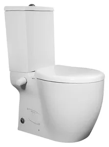 Ciral Cistern with Push Button Mechanism, White