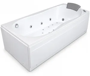 Dallas Jacuzzi 170 × 75 cm, 8 Jets, Front Panel + Right Side Panel, Right Drain, White