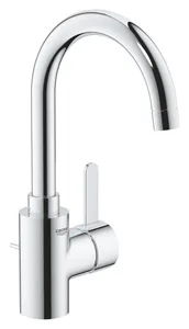 Grohe Eurocosmo 32830001 Single Lever Tall Basin Mixer, Size L, Swivel Spout, 35 mm Ceramic Cartridge with Pop-up Waste, Chrome