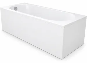 Serena Bathtub 170 × 70 cm with Front Panel, White