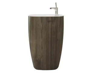 Sanipure Gardner Basin 56 × 44 × 88 cm, Color: Canary Oak