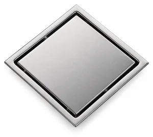 صفاية استانلس ستيل برقبة بلاستيك 10 × 10 بوشين بغطاء سادة FD-61-DC بيورا فضي