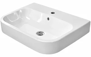 Duravit Happy D.2 Countertop Basin, 60 cm, with Tap Hole and Overflow, White